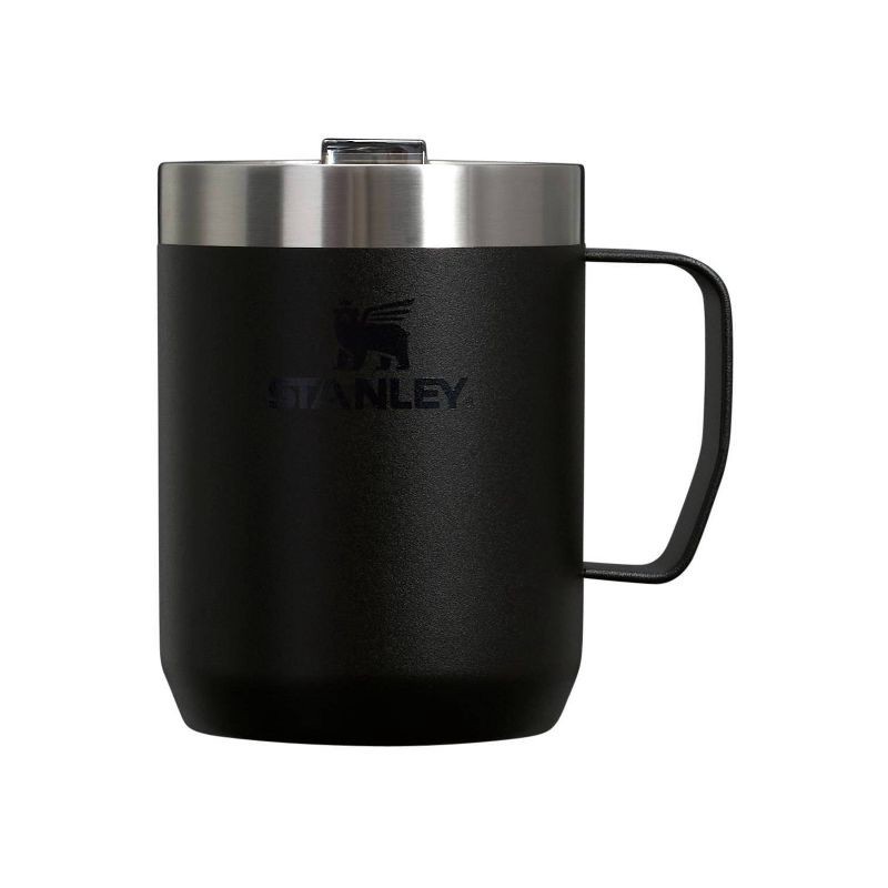slide 1 of 3, Stanley 8 oz Stainless Steel Classic Legendary Mug Black 2.0: Dishwasher-Safe Drinkware for Hot & Cold Beverages, 8 oz
