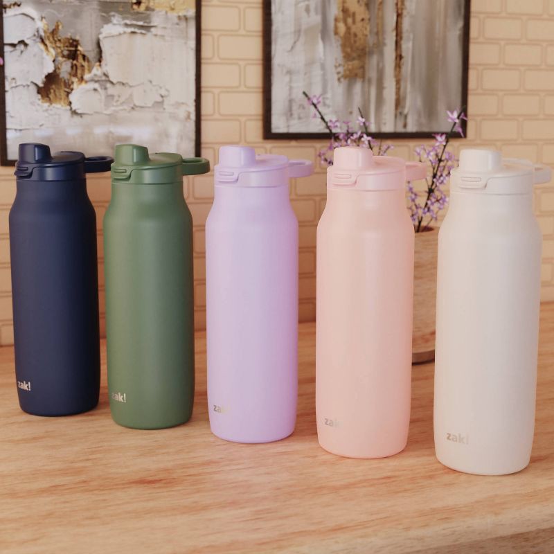 slide 6 of 6, Zak Designs 24oz Stainless Steel Chug Water Bottle Sage Green, 24 oz