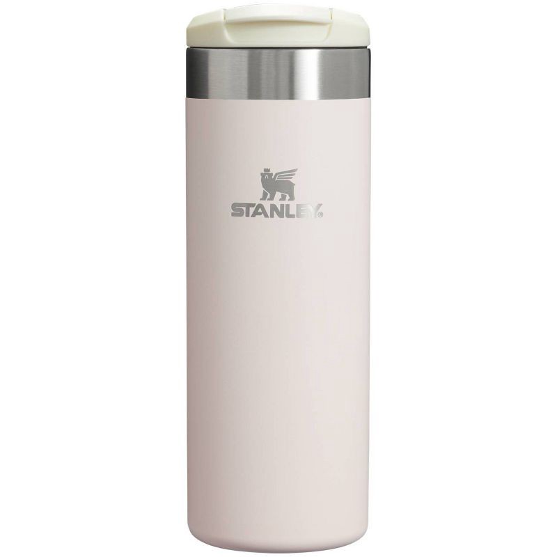 slide 1 of 3, Stanley 16 oz Stainless Steel Aero Light Transit Bottle Rose Quartz: Dishwasher-Safe Tumbler for Hot & Cold Beverages, 16 oz