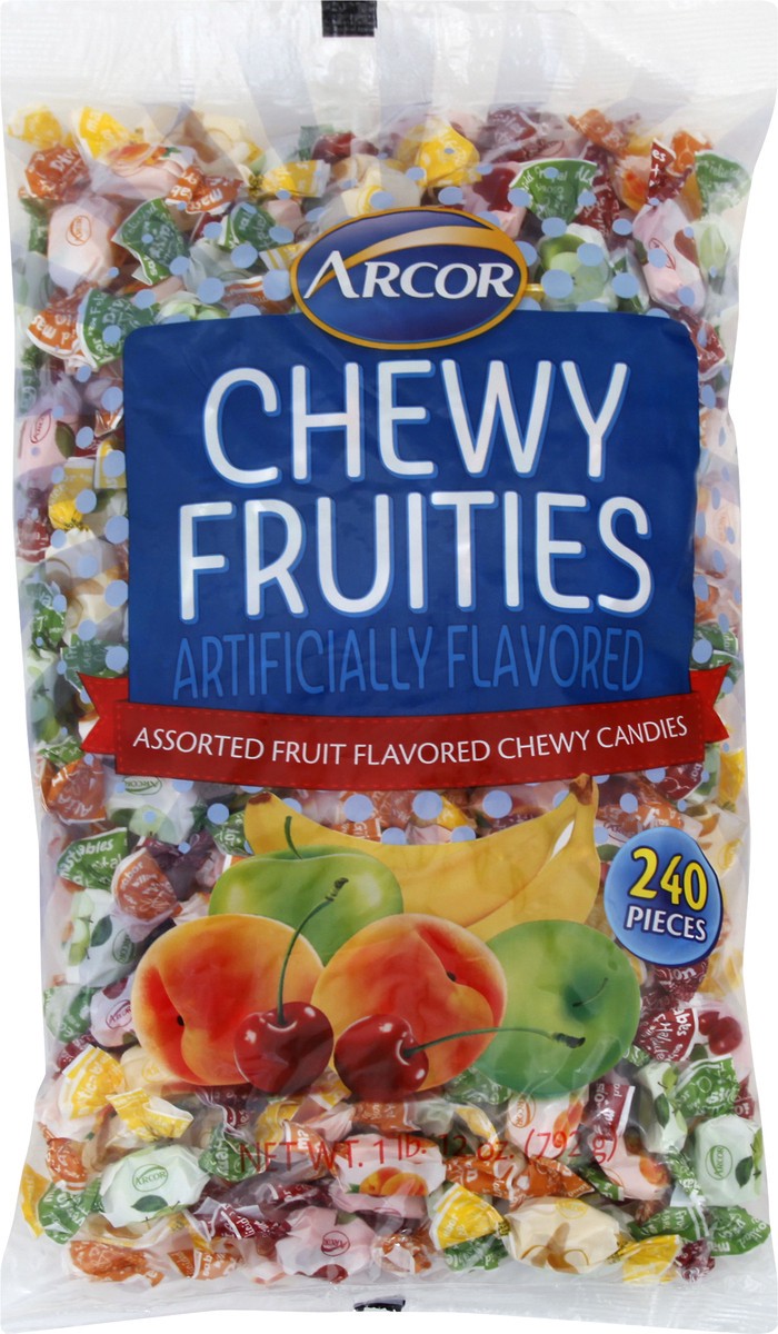 slide 13 of 13, Arcor Assorted fruit flavored Chewy Fruities 240 ea, 240 ct