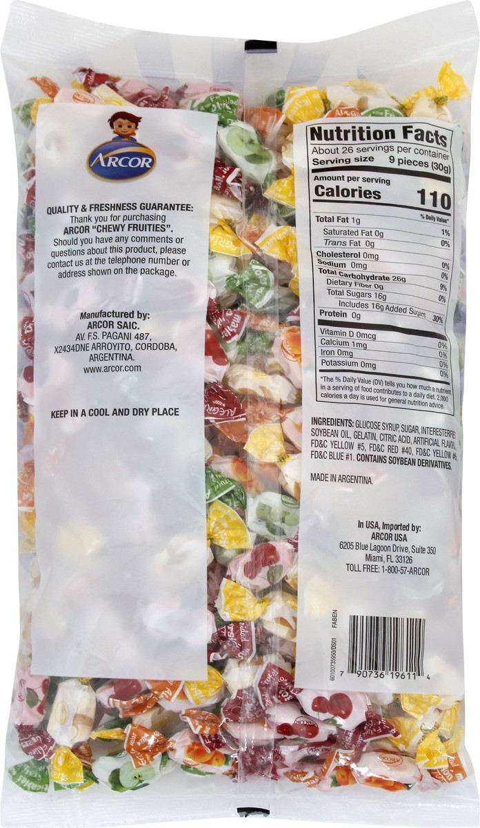 slide 7 of 13, Arcor Assorted fruit flavored Chewy Fruities 240 ea, 240 ct