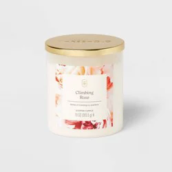 Lidded Glass Jar Candle Climbing Rose 10oz - Threshold™