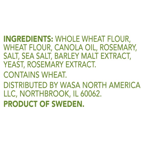 slide 8 of 8, Wasa Thins Swedish Style Rosemary & Sea Salt Flatbread 6.7 oz, 10 ct