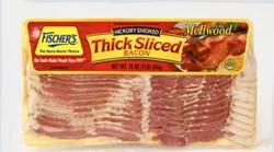 FISCHERS Fischer's Mellwood Thick Sliced Hickory Smoked Bacon, 16 Oz, 1 Lb