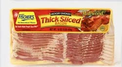 FISCHERS Fischer's Mellwood Thick Sliced Hickory Smoked Bacon, 16 Oz, 1 Lb