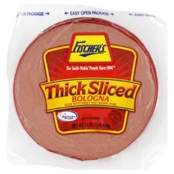 Fischer's Thick Sliced Bologna, 16 oz, 1 lb
