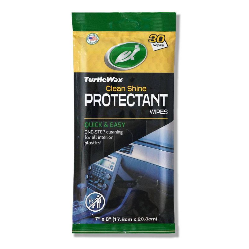 slide 1 of 3, Turtle Wax 30ct Protectant Auto Wipes Pouch: Car Cleaning Wipes, Prevents Fading & Discoloration, Floral Elderflower Scent, 30 ct