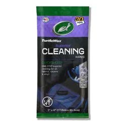 Turtle Wax 30ct Cleaning Auto Wipes Pouch: Citrus Scented Car Interior Cleaning Supplies