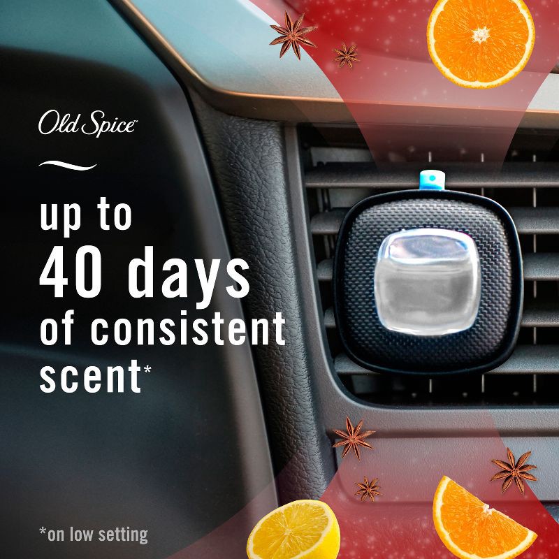 slide 6 of 14, Febreze Car Auto Old Spice: Phthalate-Free Car Vent Clip Freshener, Adjustable Scent, Disposable, 40-Day Duration, 1 ct
