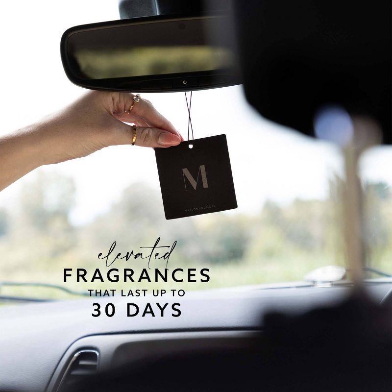 slide 2 of 7, Maison&Muse 2pk Car Air Fresheners Coconut and Sea Salt, 2 ct