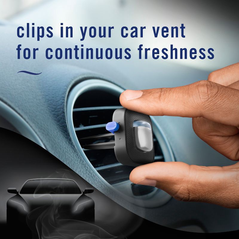 slide 6 of 13, Febreze 2ct Car Auto Noirs: Phthalate-Free Car Freshener, Adjustable Scent, Vent Clips, Disposable, Oil-Based, 2 ct