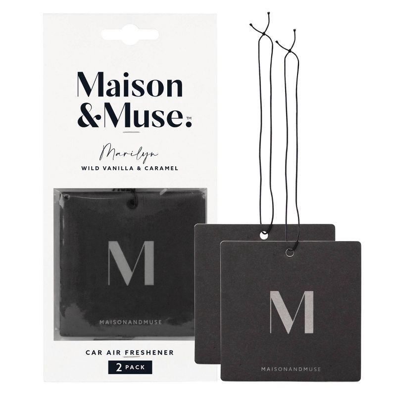 slide 4 of 7, Maison&Muse 2pk Car Air Fresheners Wild Vanilla and Caramel, 2 ct
