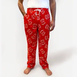 Men's Coca-Cola Best Pop Around Print Lounge Pajama Pants - Red S
