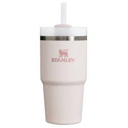 Stanley 20 oz Stainless Steel H2.0 FlowState Quencher Tumbler Rose Quartz 2.0: Dishwasher-Safe Portable Drinkware