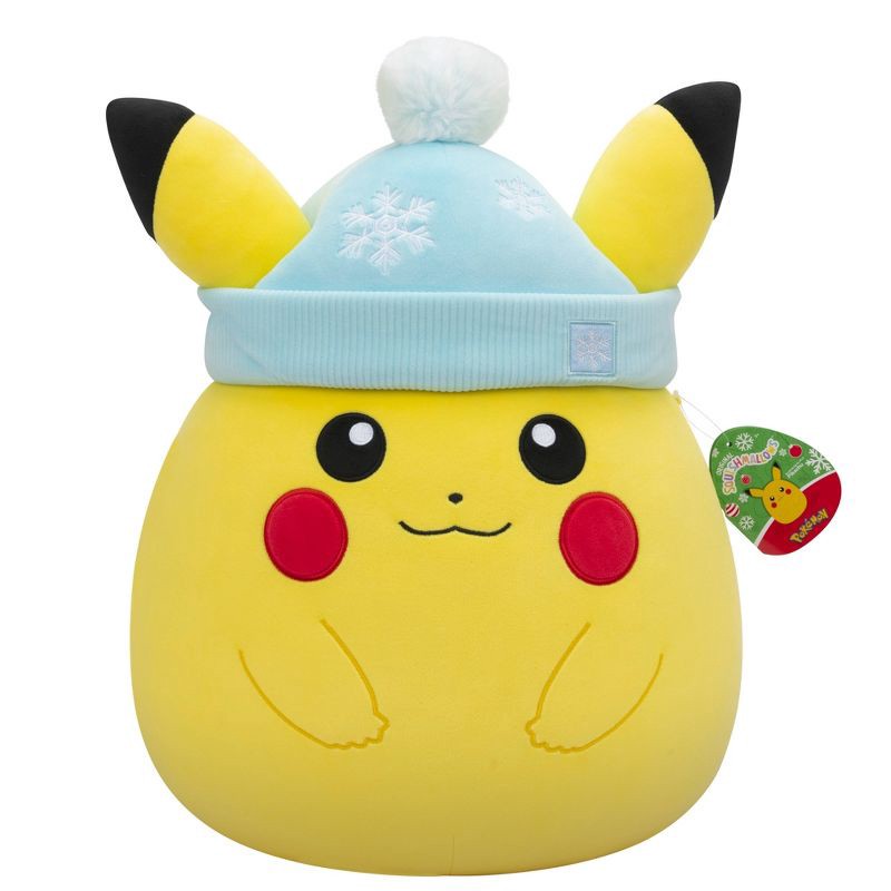 slide 2 of 9, Squishmallows Pikachu Holiday 14" Plush, 1 ct