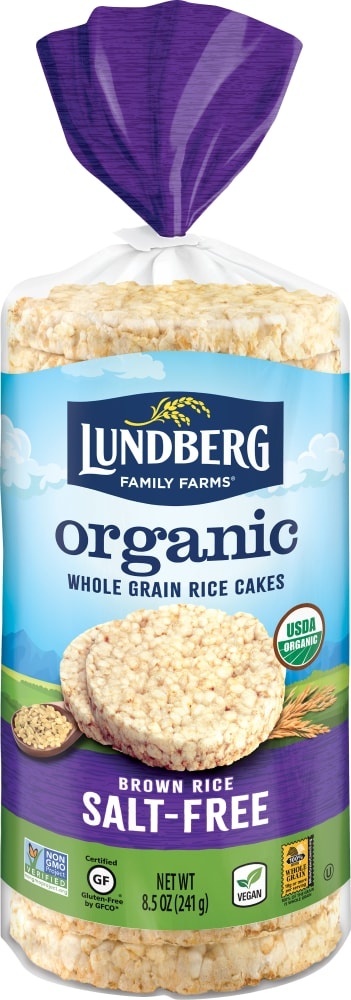 slide 1 of 6, Lundberg Organic Brown Rice Cakes, 8.5 oz
