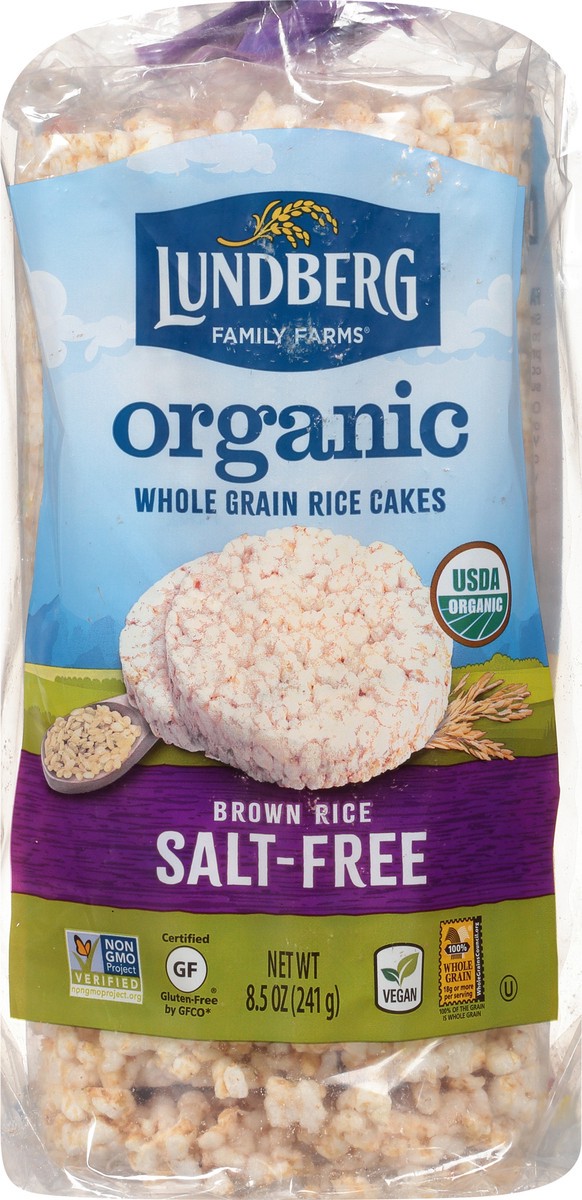 slide 6 of 9, Lundberg Family Farms Organic Salt-free Brown Rice Cakes, 8.5 oz