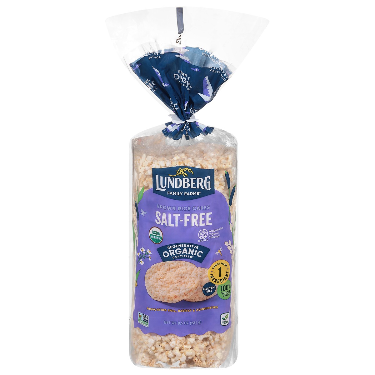 slide 1 of 9, Lundberg Family Farms Organic Salt-Free Brown Rice Cakes 8.5 oz, 8.5 oz