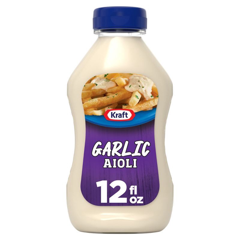 slide 1 of 9, Kraft Garlic Aioli - 12 fl oz, 12 fl oz