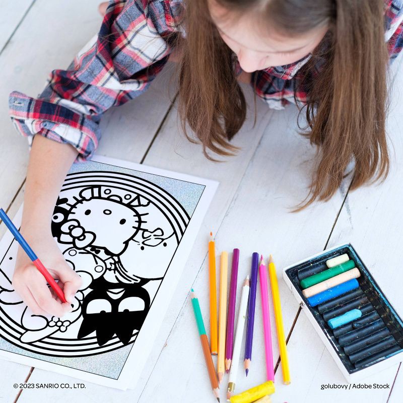 slide 5 of 5, Bendon Hello Kitty Glitter & Color Book, 1 ct