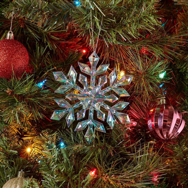 slide 2 of 3, Snowflake Christmas Tree Ornament Blue - Wondershop™, 1 ct