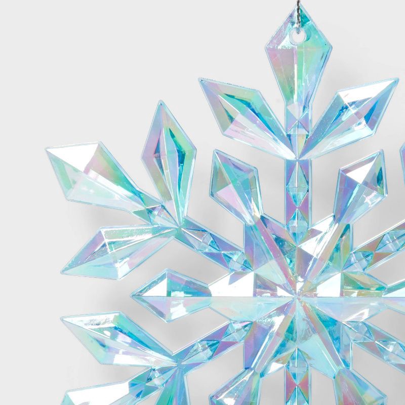 slide 3 of 3, Snowflake Christmas Tree Ornament Blue - Wondershop™, 1 ct