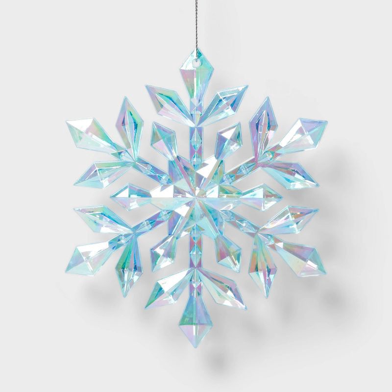 slide 1 of 3, Snowflake Christmas Tree Ornament Blue - Wondershop™, 1 ct