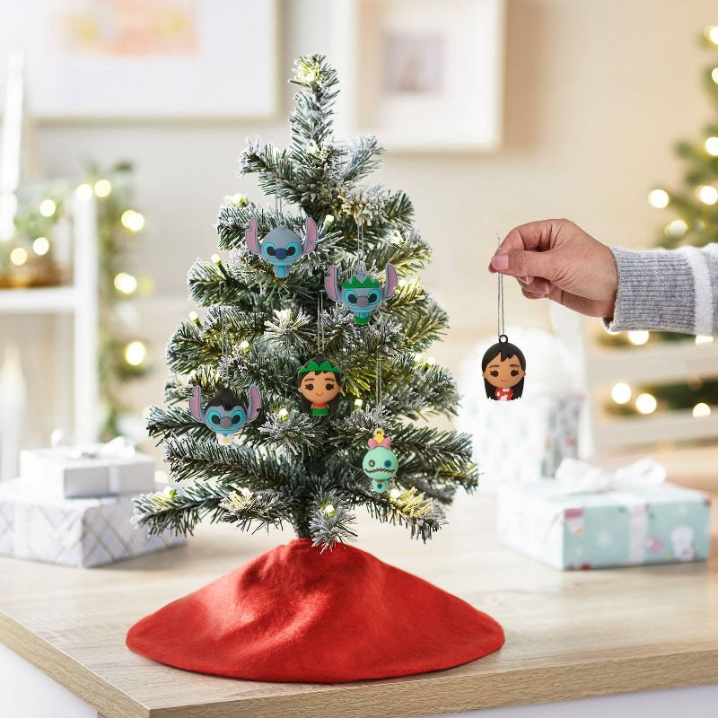 slide 5 of 7, Hallmark 6pc Disney Lilo & Stitch Mini Christmas Tree Ornament Set, 6 ct