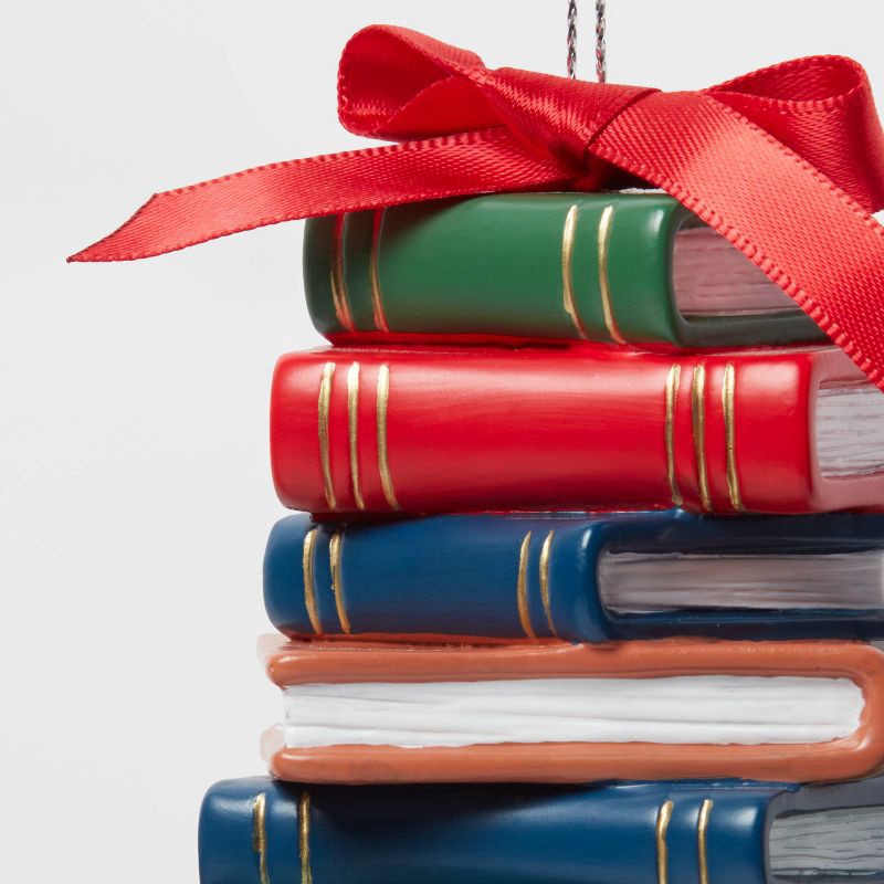 slide 3 of 3, Stacked Books Christmas Tree Ornament - Wondershop™, 1 ct
