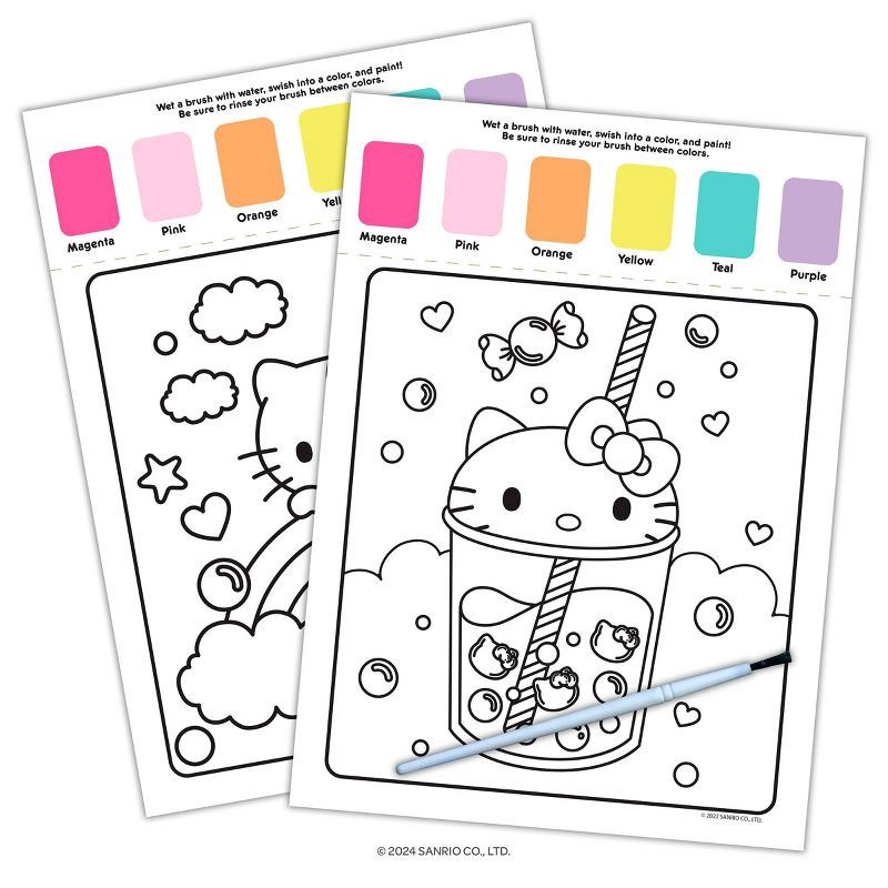 slide 3 of 5, Bendon Hello Kitty Page Palette Paint Book, 1 ct