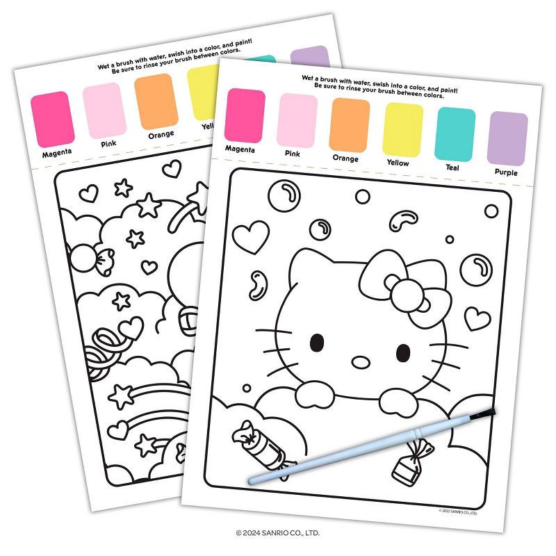 slide 4 of 5, Bendon Hello Kitty Page Palette Paint Book, 1 ct