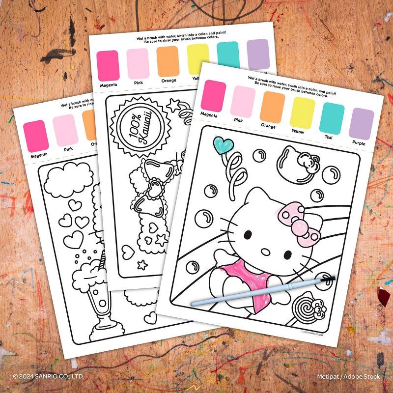 slide 5 of 5, Bendon Hello Kitty Page Palette Paint Book, 1 ct