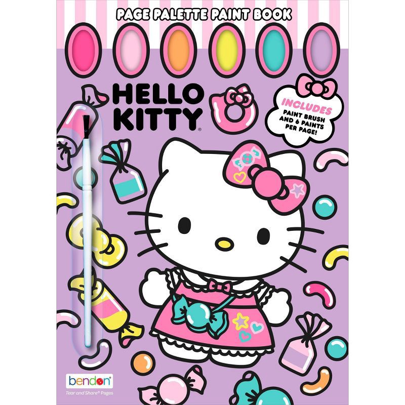slide 1 of 5, Bendon Hello Kitty Page Palette Paint Book, 1 ct