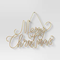 'Merry Christmas' Metal Wire Wall Décor - Wondershop™