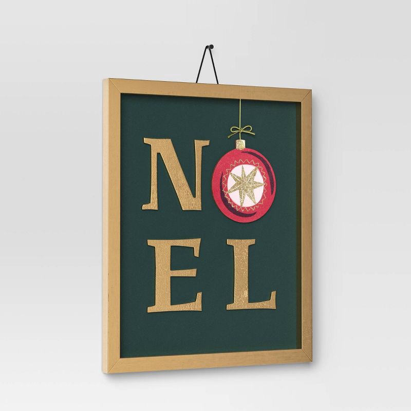 slide 3 of 4, 13.75"x10" 'Noel' Christmas Wall Décor - Wondershop™, 1 ct