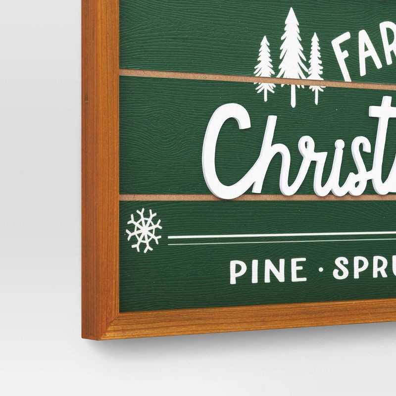 slide 4 of 4, 18.5"X7.5" 'Farm Fresh Christmas Trees' Wall Décor - Wondershop™, 1 ct