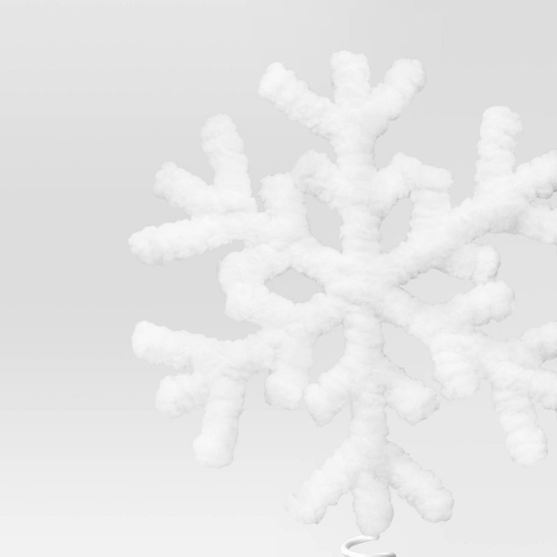 slide 2 of 2, 6" Snowflake Mini Christmas Tree Topper White - Wondershop™, 1 ct