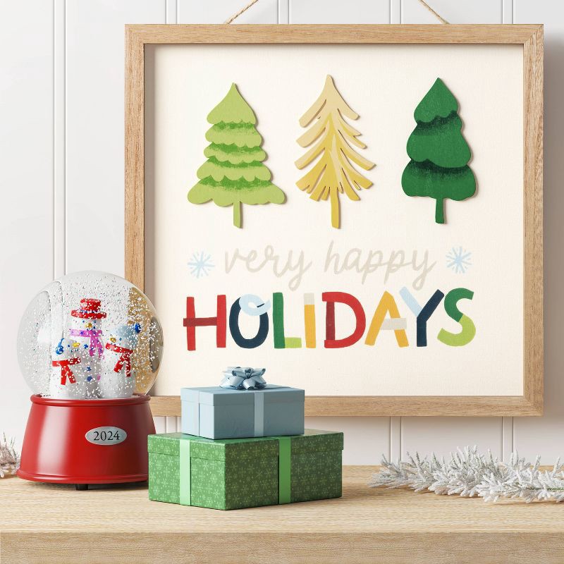 slide 2 of 4, 11.25"x12" 'Very Happy Holidays' Christmas Wall Décor - Wondershop™, 1 ct