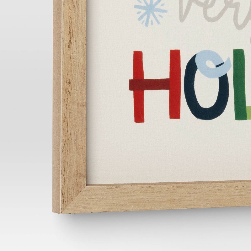 slide 4 of 4, 11.25"x12" 'Very Happy Holidays' Christmas Wall Décor - Wondershop™, 1 ct