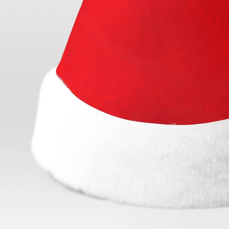 slide 3 of 3, 17" Faux Fur Classic Santa Christmas Costume Hat - Wondershop™ Red/White, 1 ct