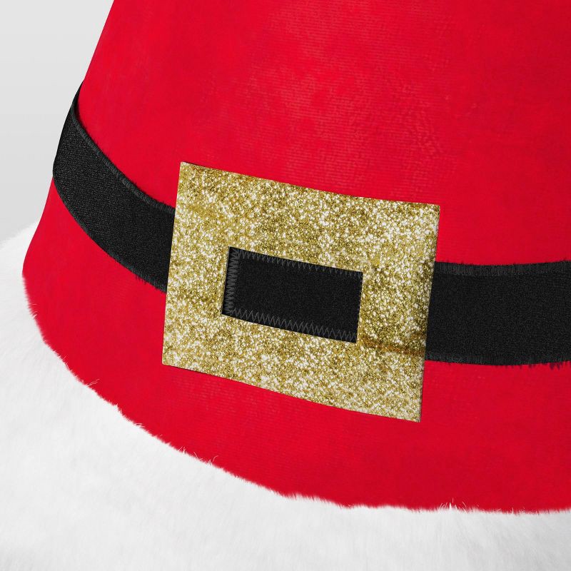 slide 2 of 3, 17" Santa Belt Christmas Hat - Wondershop™ Red/White, 1 ct