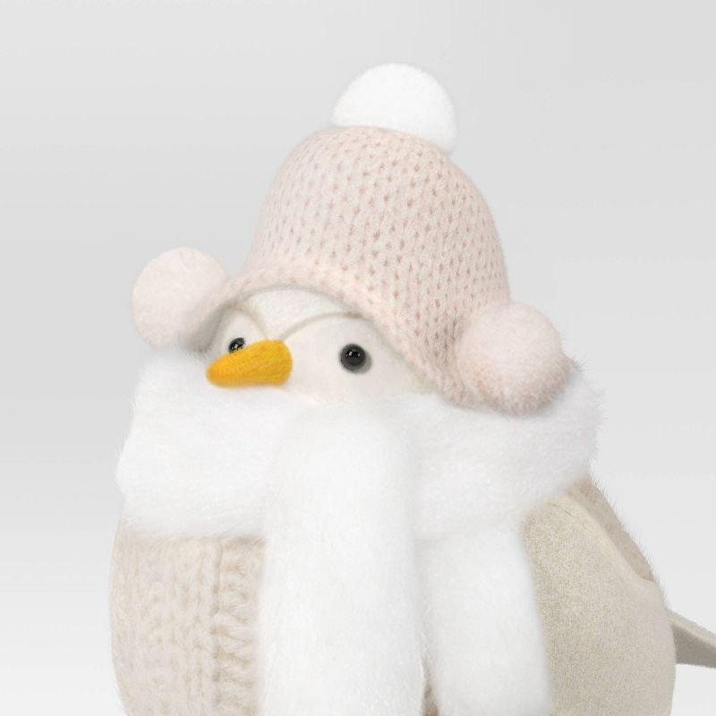 slide 3 of 5, 3pc Featherly Friends™ Mini Fabric Christmas Bird Figurine - Wondershop™ Snowy Whites, 3 ct