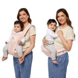 Ergobaby Alta 2-in-1 All Carry Positions Baby Carrier and Hip Seat - Pink Quartz