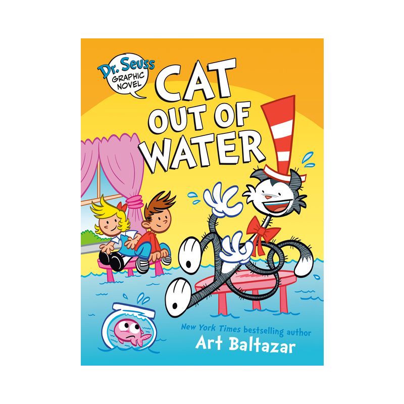 slide 1 of 4, Dr. Seuss Graphic Novel: Cat Out of Water - by Art Baltazar (Hardcover), 1 ct