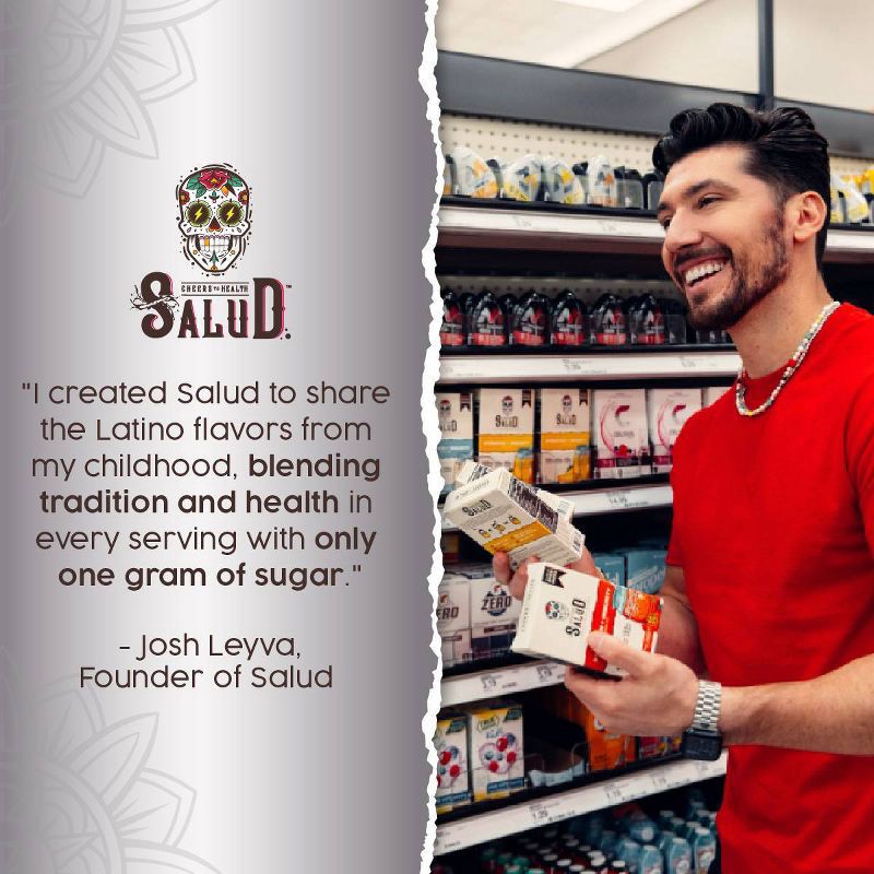 slide 6 of 6, Salud Energy + Focus Strawberry Watermelon Electrolyte Drink Mix - 6pk/0.21oz Packet Sticks, 6 ct, 0.21 oz