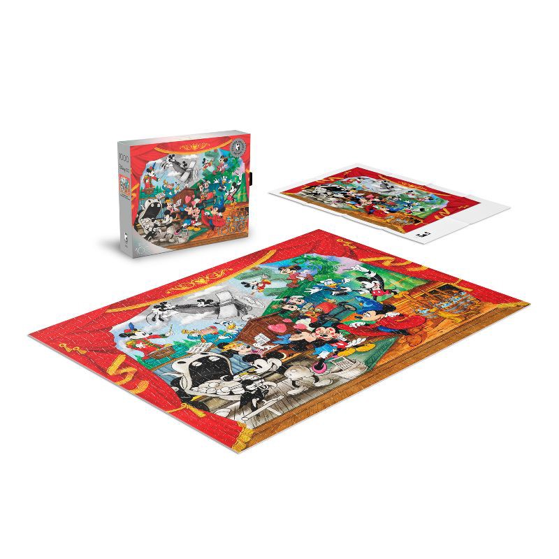 slide 2 of 5, Silver Select Disney Mickey Through the Years 1000pc Puzzle: Buffalo Games Jigsaw, Fantasy Theme, Problem Solving, 1000 ct