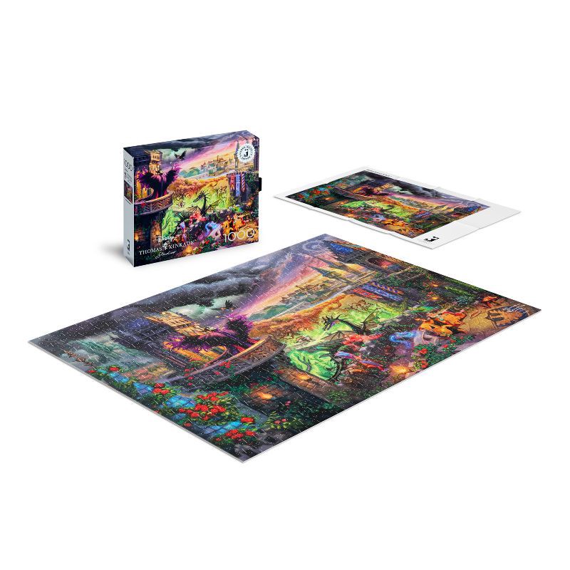 slide 2 of 5, Silver Select Thomas Kinkade Disney Maleficent 1000pc Puzzle: Fantasy Cardstock Jigsaw by Buffalo Games, 1000 ct