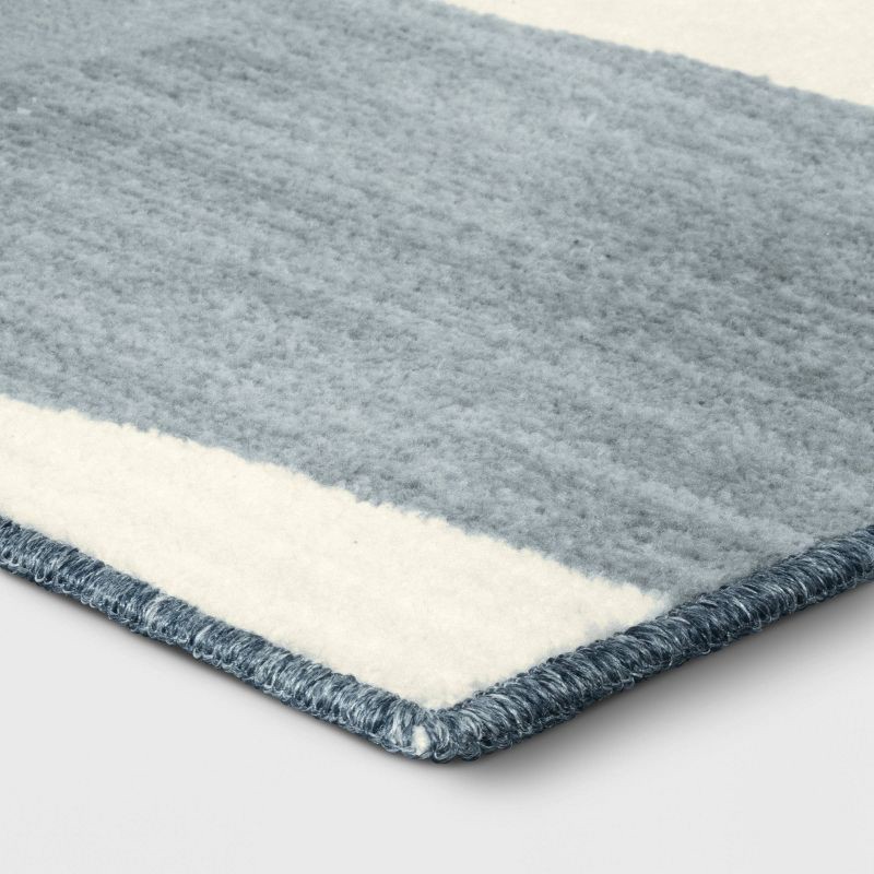 slide 3 of 4, 5'x7' Organic Shapes Area Rug Blue - Room Essentials™: Abstract Tufted, Fade & Stain-Resistant, Indoor Use, 1 ct