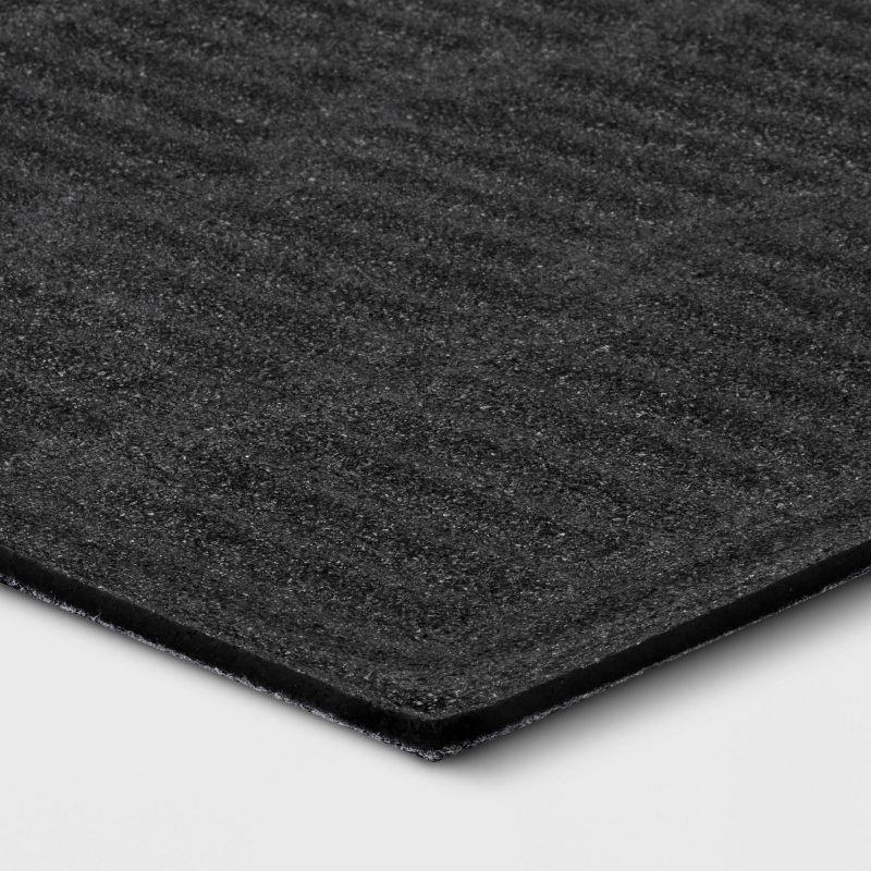 slide 4 of 4, 1'6"x2'6" Absorbing Embossed Modern Lines Doormat Gray - Room Essentials™, 1 ct