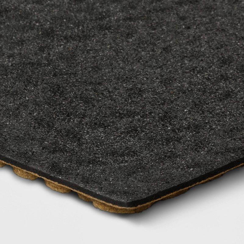 slide 4 of 4, 1'6"x2'6" Absorbing Embossed Rope Doormat Beige - Room Essentials™: Outdoor Weather-Resistant Botanical Mat, 1 ct